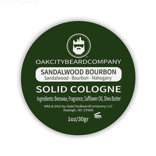 Sandalwood Bourbon (Solid Cologne) by Oak City Beard Company
