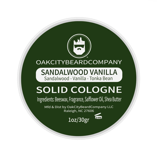 Sandalwood Vanilla (Solid Cologne) by Oak City Beard Company