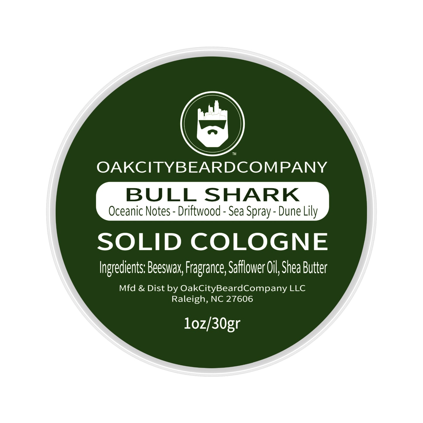 Bull Shark (Solid Cologne) by Oak City Beard Company