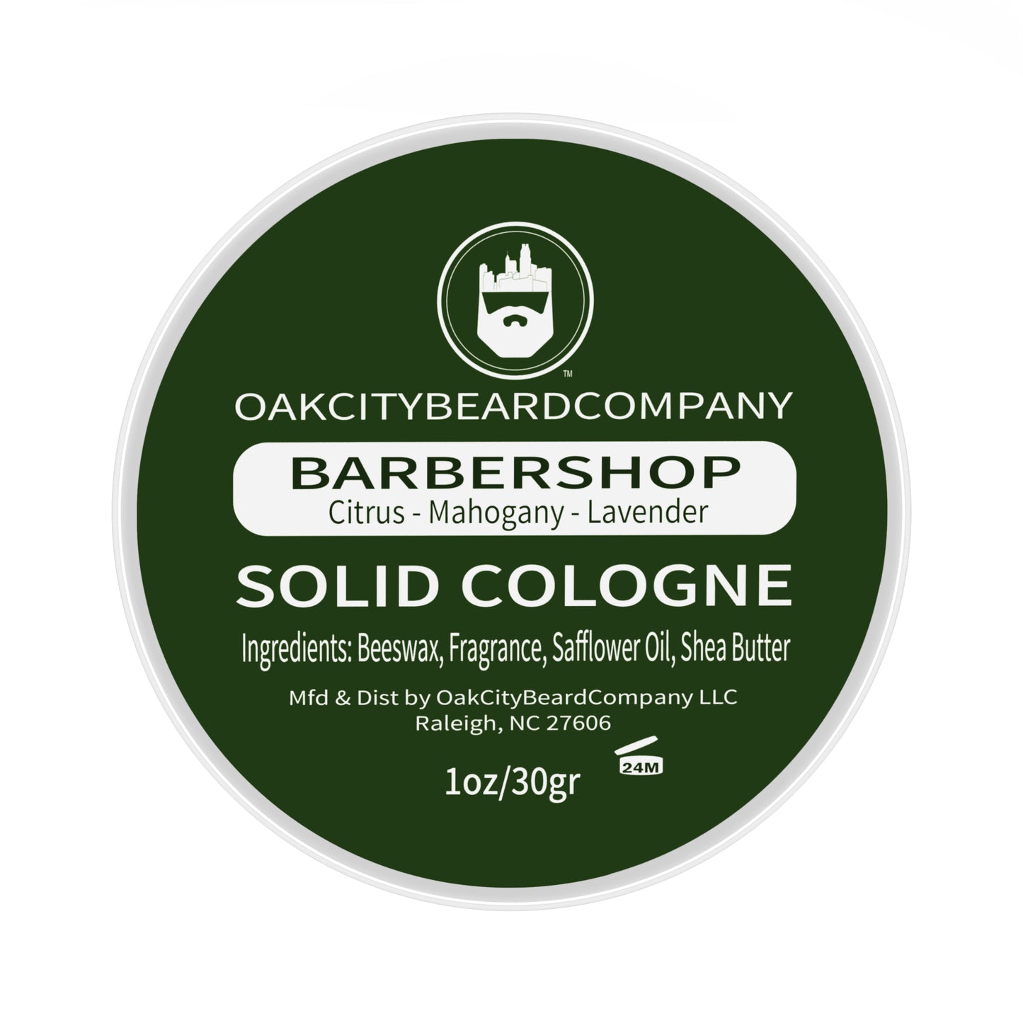 BarberShop (Solid Cologne) by Oak City Beard Company