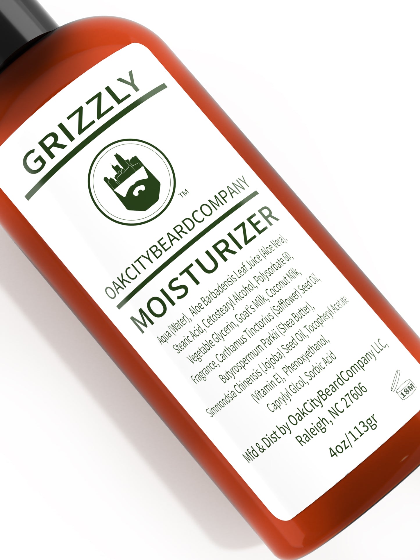 Grizzly (Goat's Milk Body Moisturizer) by Oak City Beard Company