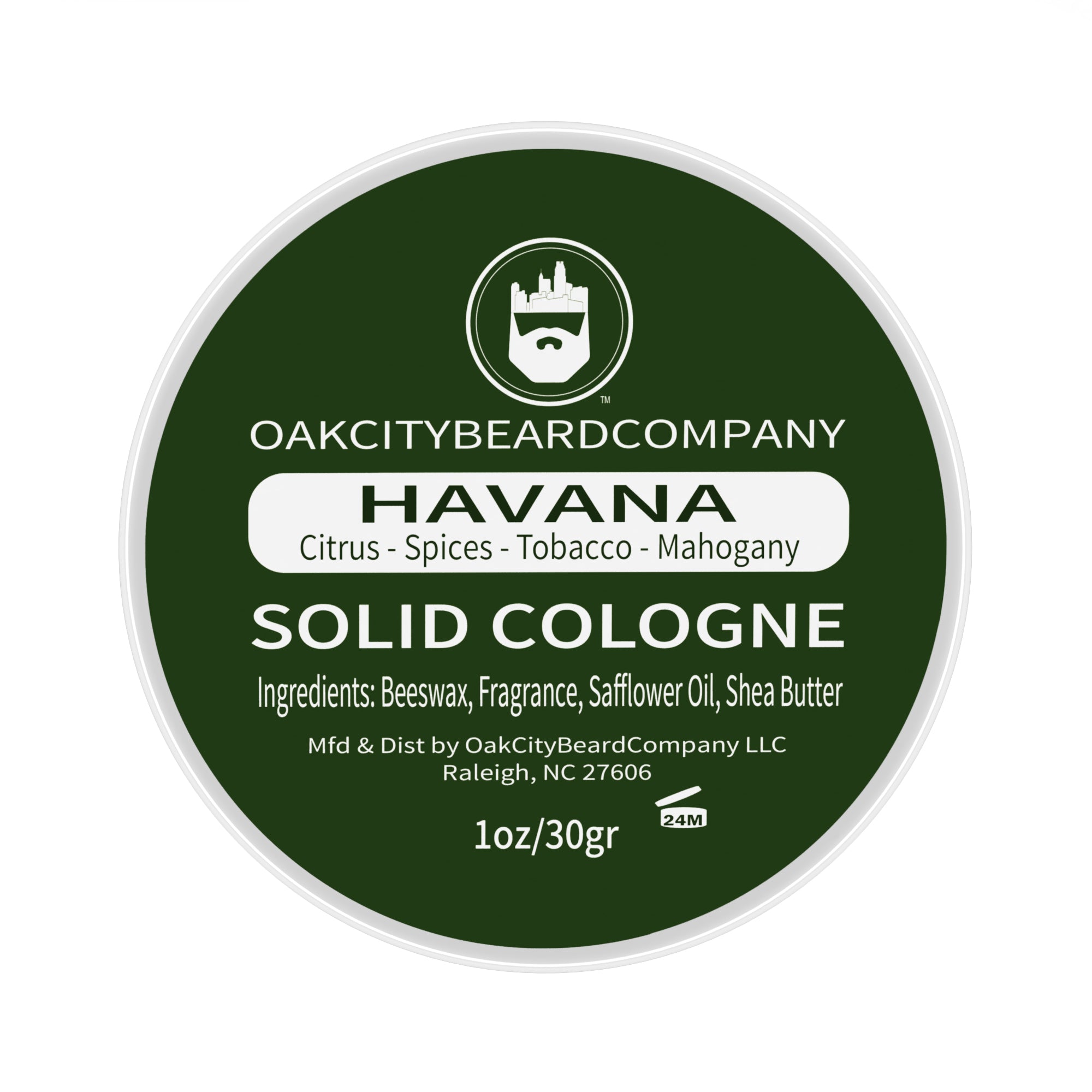 Oak city beard company solid cologne new arrivals