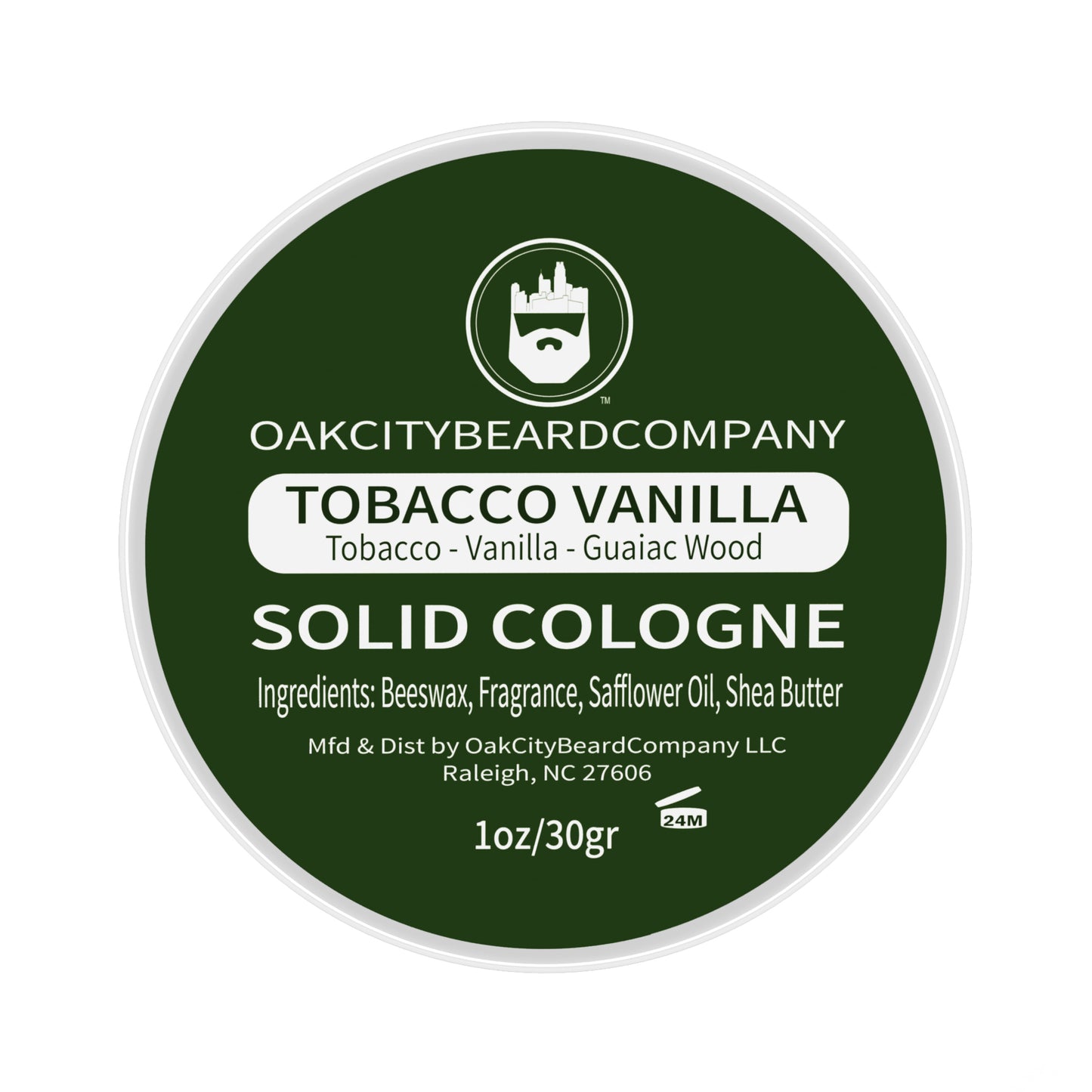 Tobacco Vanilla (Solid Cologne) by Oak City Beard Company