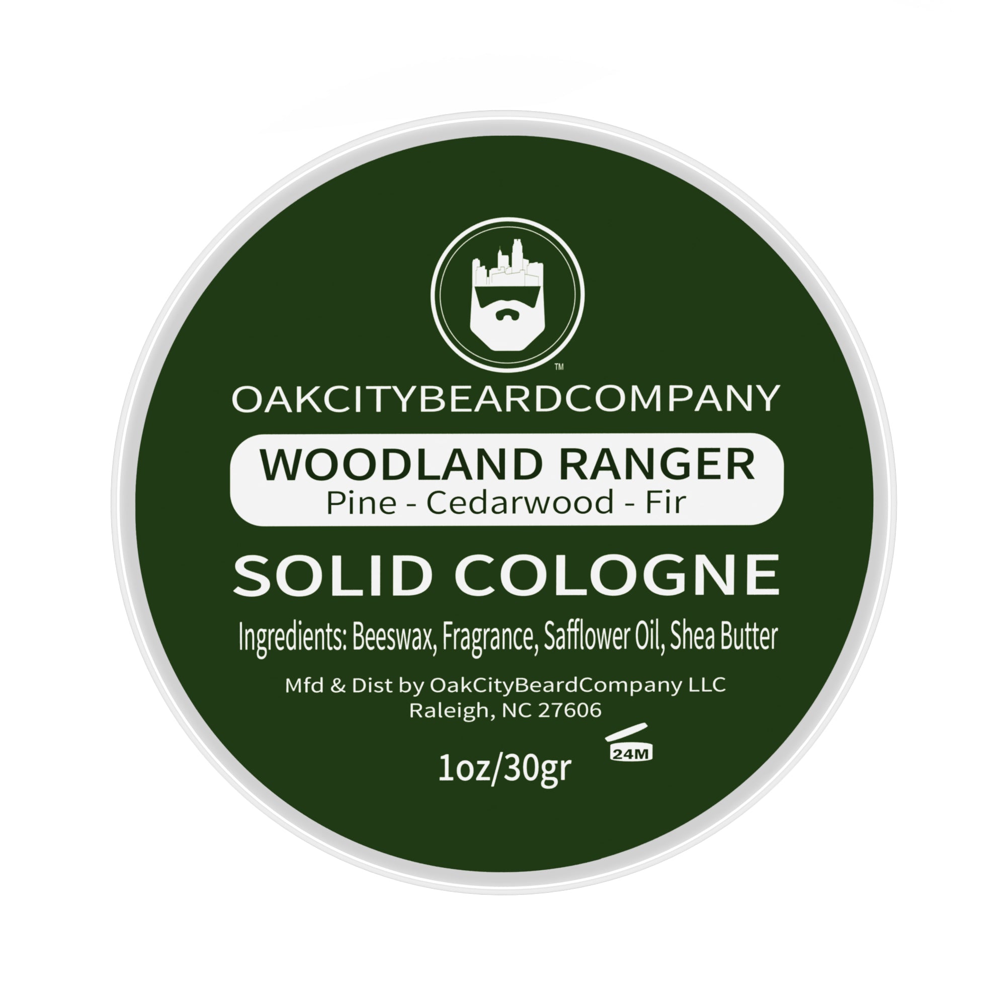 Oak city beard 2025 company solid cologne